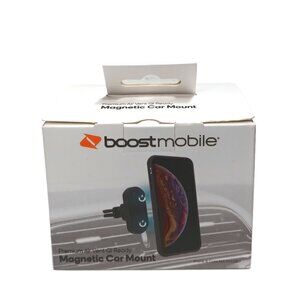 Boost Mobile Universal Magnetic Car Mount For Phone Black Air Vent Rotating
